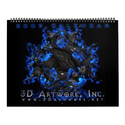 2009 3D Artwork Calendar by 3dartwork