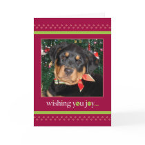 2009 Dog Bone and Puppy Prints Holiday Photo Card by maboles 2009 Dog Bone and Puppy Prints Holiday Photo Card