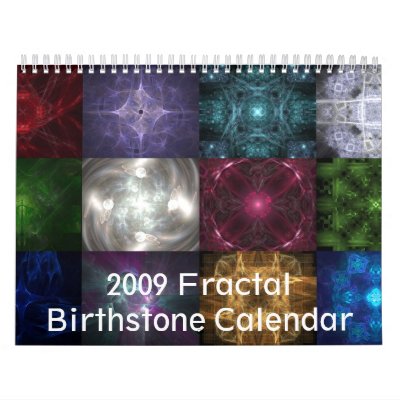 2009 Fractal Birthstone Calendar by tijirs