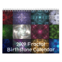 2009 Fractal Birthstone Calendar by tijirs 2009 Fractal Birthstone Calendar