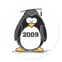 2009 Graduate Penguin Stickers