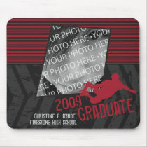 2009 Graduate-Skater Girl (Red) Mousepad