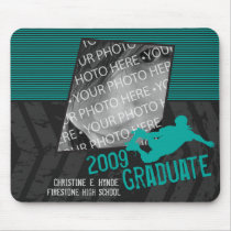 2009 Graduate-Skater Girl (Teal) Mousepad