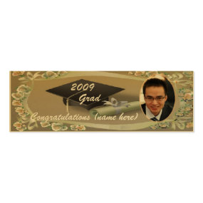 2009 Graduation Personalize Photo Bookmark profilecard