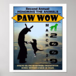 2009 "Honoring The Animals" Paw Wow Poster