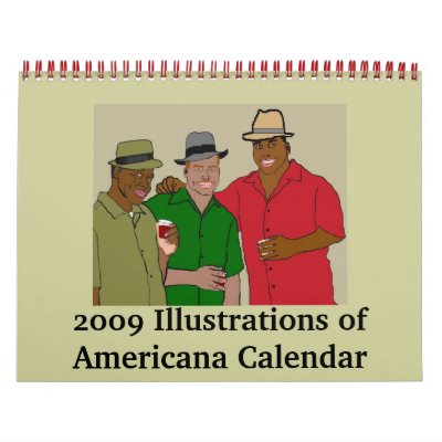 2009 Illustrations of Americana Calendar by pharrisart