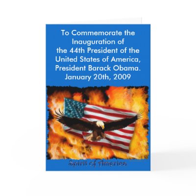 2009 Inauguration Commemorative Collection Greeting Card by RavenSpiritPrints