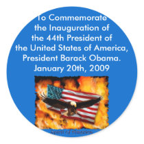 2009 Inauguration Commemorative Collection Round Sticker