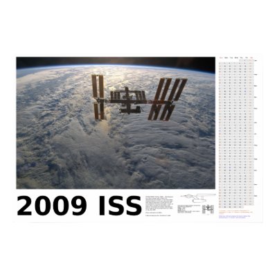 2009 International Space Station Calendar Poster by tiggerntatie