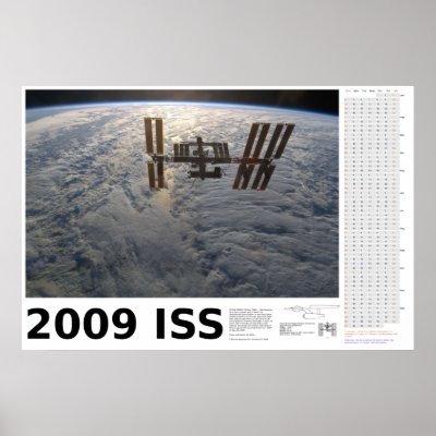 2009 International Space Station Calendar Poster by tiggerntatie