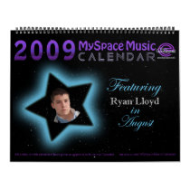 2009 MYSPACE MUSIC CALENDAR featuring RYAN LLOYD