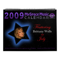 2009 MYSPACEMUSICCALENDAR featuring BRITTANY WELLS