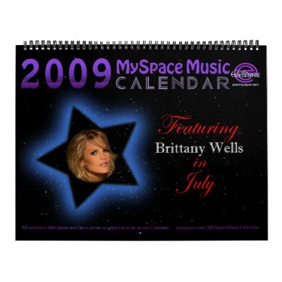 2009 MYSPACEMUSICCALENDAR featuring BRITTANY WELLS by MyspaceMusicCalendar