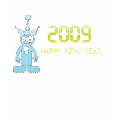 2009 new year t shirts by webunicorn