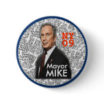 2009 NY Mayor MIKE pin buttons