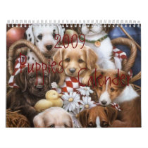 2009 Puppies Calender calendars