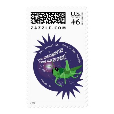 2009 St. Urho's Day Stamp by jarnolddesign
