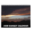 2009 SUNSET CALENDAR