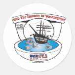 2009 Tea Party Round Stickers