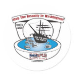2009 Tea Party Round Stickers