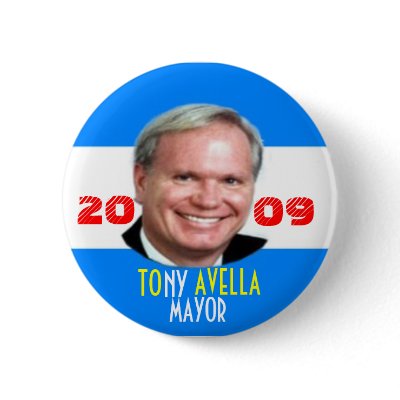 2009 Tony Avella for NY Mayor Pin by elfyboy