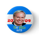 2009 Tony Avella for NY Mayor Pin buttons
