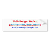 2009 U.S. Budget Deficit bumper sticker bumper stickers by NAPTOWN_DESIGNS 2009 U.S. Budget Deficit bumper sticker bumper stickers