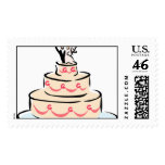 2009 Wedding Cake Invitation Stamps