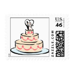 2009 Wedding Cake Invitation Stamps