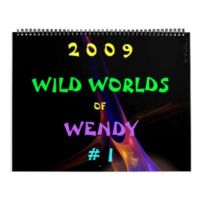 2009 WILD WORLDS OF WENDY #1 WALL CALENDARS by Jellaboom