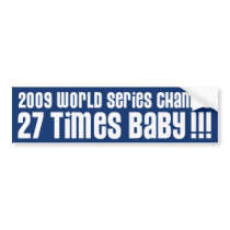 2009 World Series Champs Sticker bumper stickers