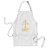 2009 Year of Ox Symbol Apron by koncepts 2009 Year of Ox Symbol Apron