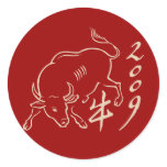 2009 year of the ox  - new year stickers