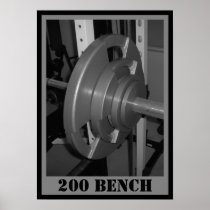 200 BENCH Weightlifting Poster