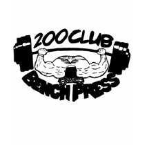 200 Club Bench Press Fitted TShirt