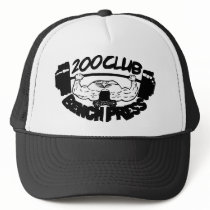 200 Club Bench Press Hat by Weightlifter_TShirts 200 Club Bench Press Hat