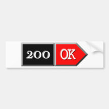 200 - OK BUMPER STICKERS