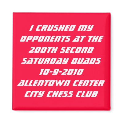 200th Allentown Quads Fridge Magnet by chesspride