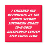 200th Allentown Quads Fridge Magnet