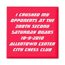 200th Allentown Quads Fridge Magnet