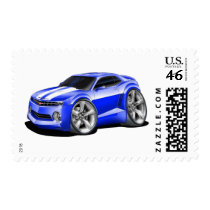 2010-11 Camaro Blue-White Car Stamps