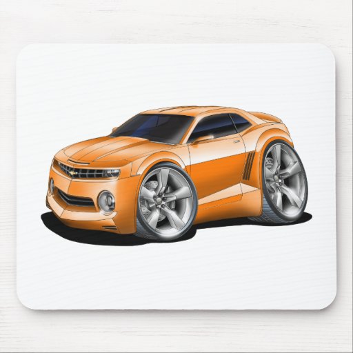 2010-11 Camaro Orange Car Mousepad