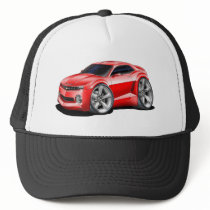 2010-11 Camaro Red Car Trucker Hat