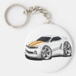 2010-11 Camaro White-Orange Car Keychain