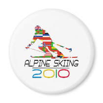 2010: Alpine Skiing Fridge Magnets