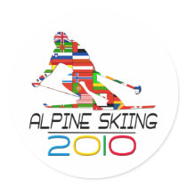2010: Alpine Skiing Sticker