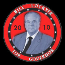 2010 Bill Lockyer Round Stickers by elfyboy 2010 Bill Lockyer Round Stickers