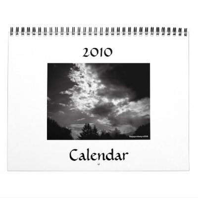 2010 Black and White Wall Calendar by margaret_muffi