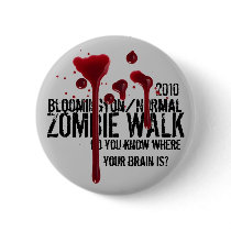 2010 Bloomington/Normal zombie walk Buttons
