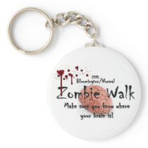 2010 Bloomington/Normal zombie walk Keychain